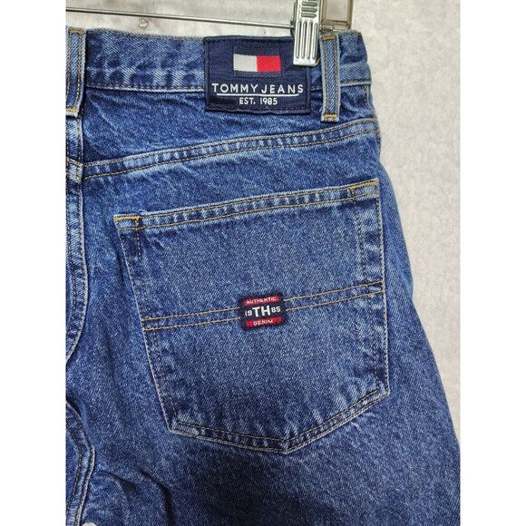 Vintage Tommy Hilfiger Jeans Mens 31x32 Blue Medium Wash Denim  90s - Picture 7 of 8